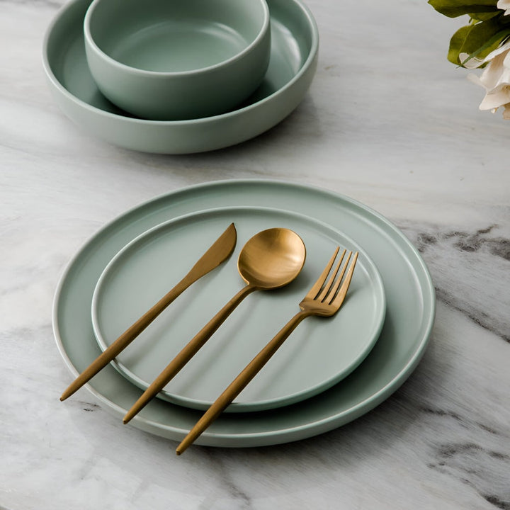 Stainless Steel Flatware Set Modern Modern Flatware Set - Image 7