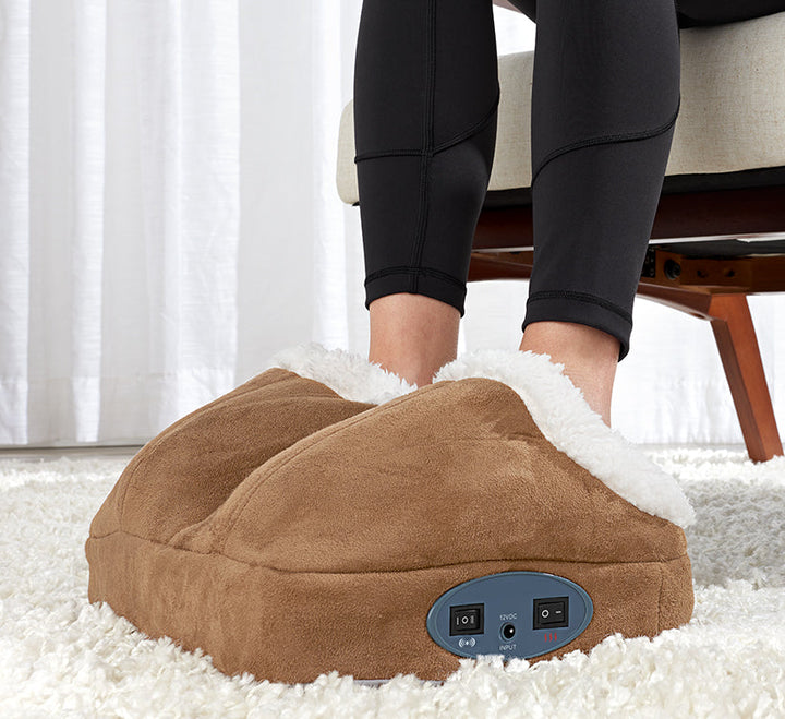 Foot Massager Warming Vibration Heat Pocket Slipper Device