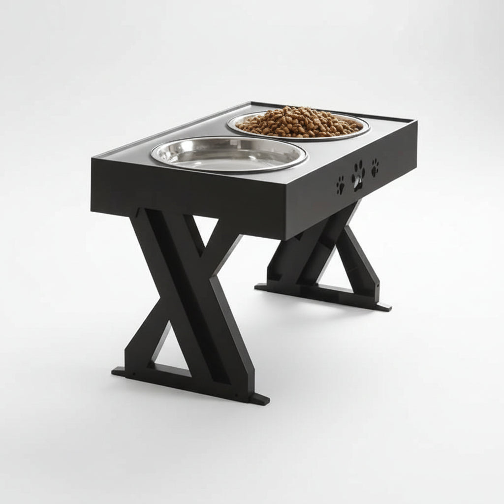 Elevated Dog Bowls – Adjustable Raised Pet Feeder Stand