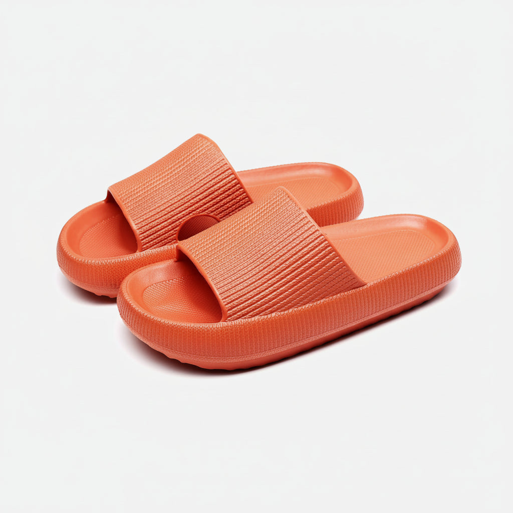 Comfortable Slippers with Foot Support, Adjustable Fit, and Cushioned Sole