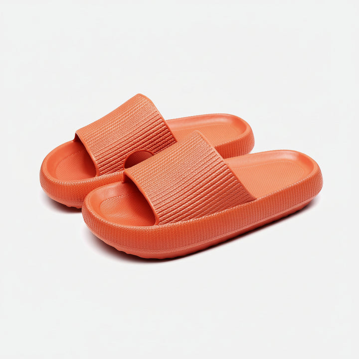 Comfortable Slippers with Foot Support, Adjustable Fit, and Cushioned Sole
