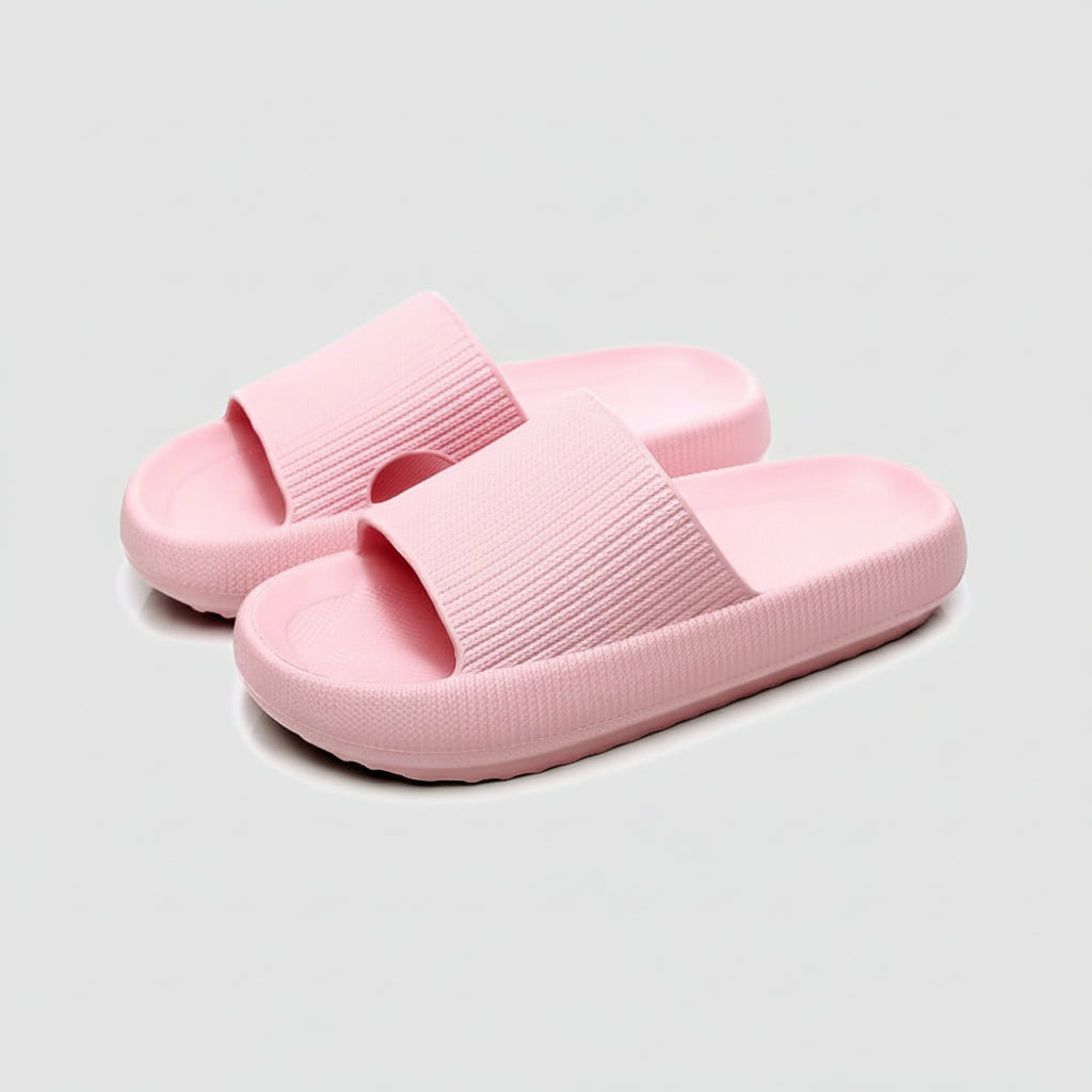 Comfortable Slippers with Foot Support, Adjustable Fit, and Cushioned Sole