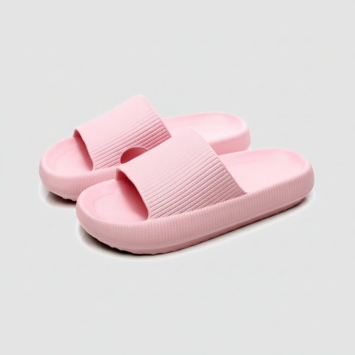 Comfortable Slippers with Foot Support, Adjustable Fit, and Cushioned Sole