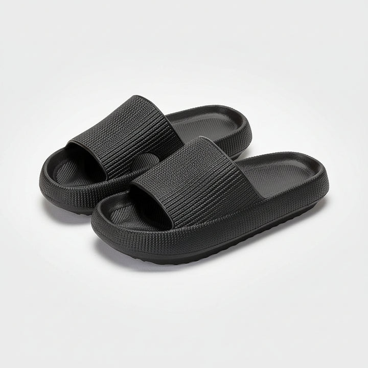 Comfortable Slippers with Foot Support, Adjustable Fit, and Cushioned Sole