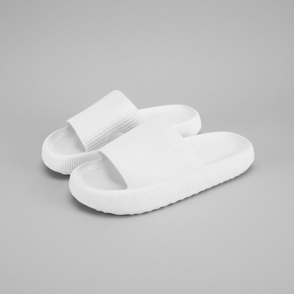 Comfortable Slippers with Foot Support, Adjustable Fit, and Cushioned Sole