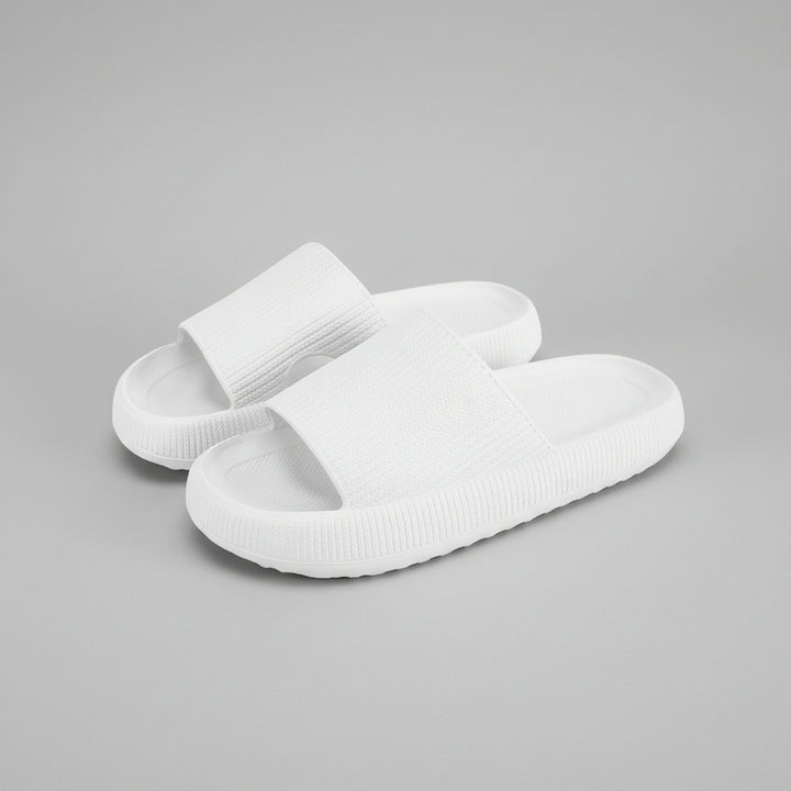 Comfortable Slippers with Foot Support, Adjustable Fit, and Cushioned Sole
