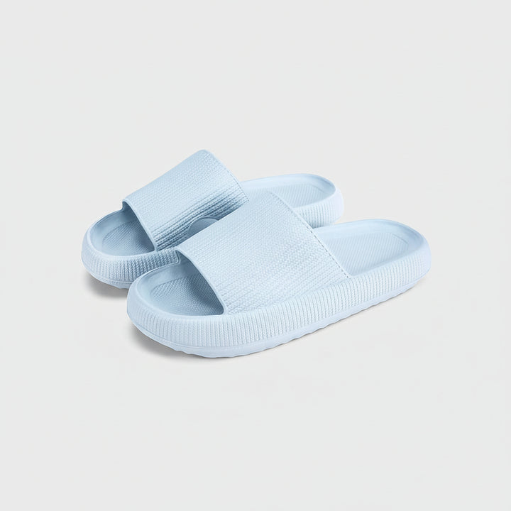 Comfortable Slippers with Foot Support, Adjustable Fit, and Cushioned Sole