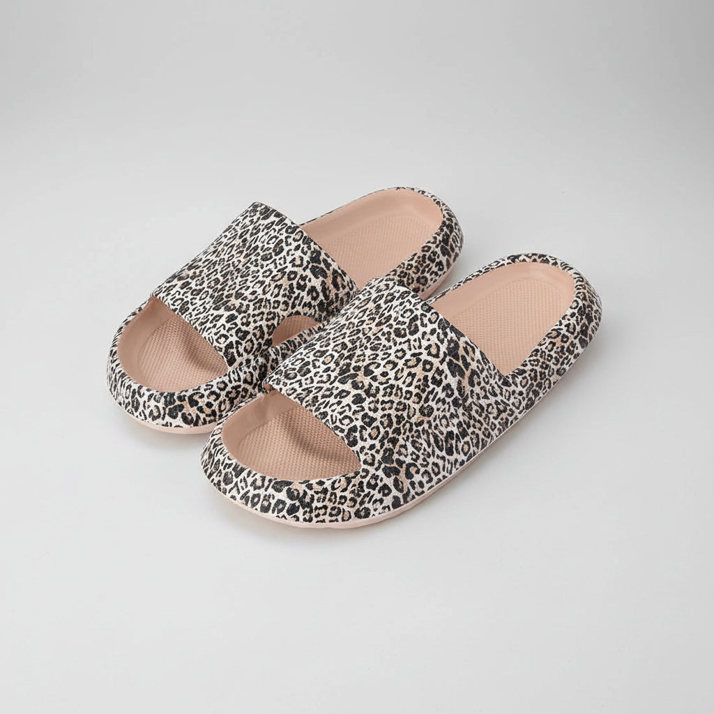 Comfortable Slippers with Foot Support, Adjustable Fit, and Cushioned Sole