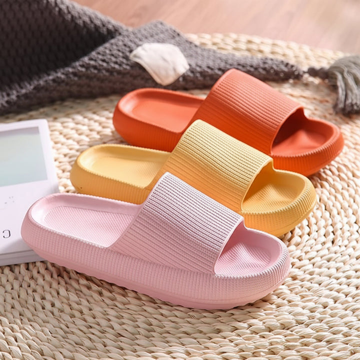 Comfortable Slippers with Foot Support, Adjustable Fit, and Cushioned Sole