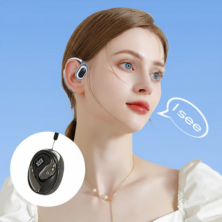 Translation Earbuds - Bluetooth Open Ear Wireless Headphones for Travel & Calls