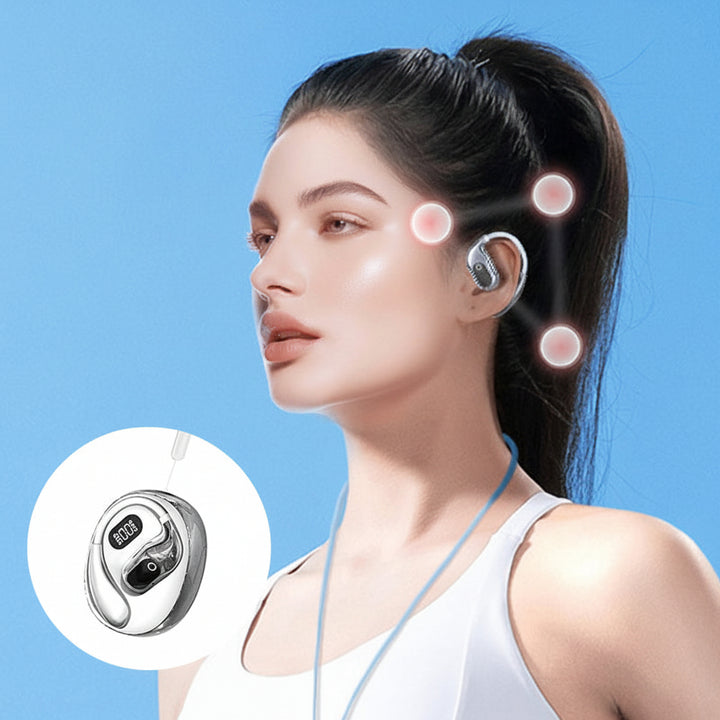 Translation Earbuds - Bluetooth Open Ear Wireless Headphones for Travel & Calls