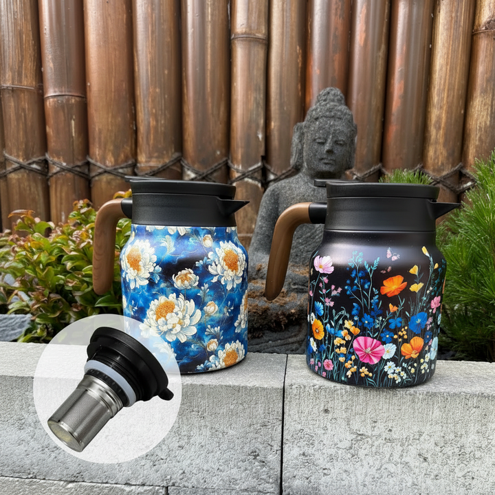 Termoskanna med inbyggt tefilter – 800 ml / 1000 ml