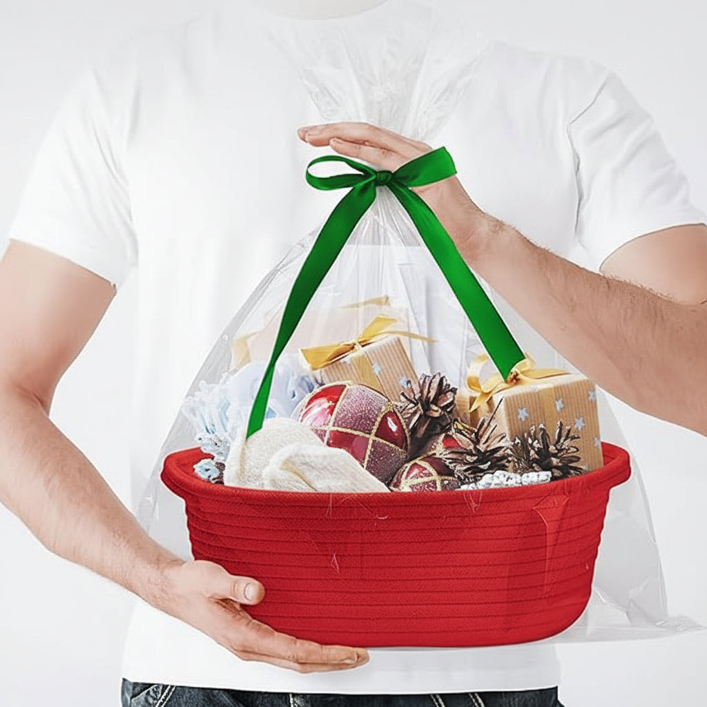 Aufbewahrungskorb Baumwolle Geflochten Organizer Geschenk