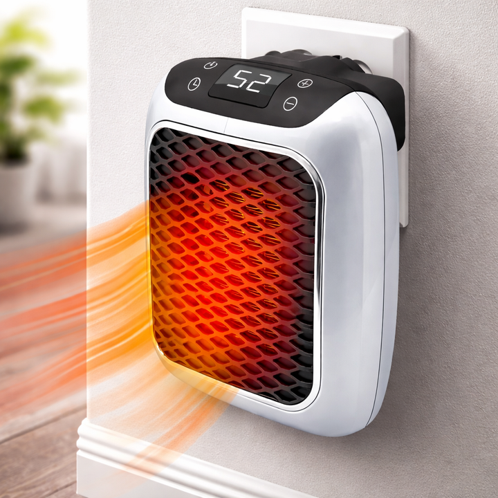 Compact Ceramic Heater Timer Safety Features Small Rooms