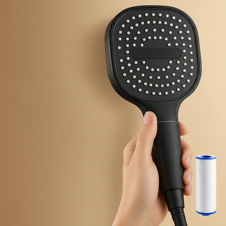 High Pressure Shower Head with Turbo Boost & Filtration – Powerful Spray for Low Water Pressure