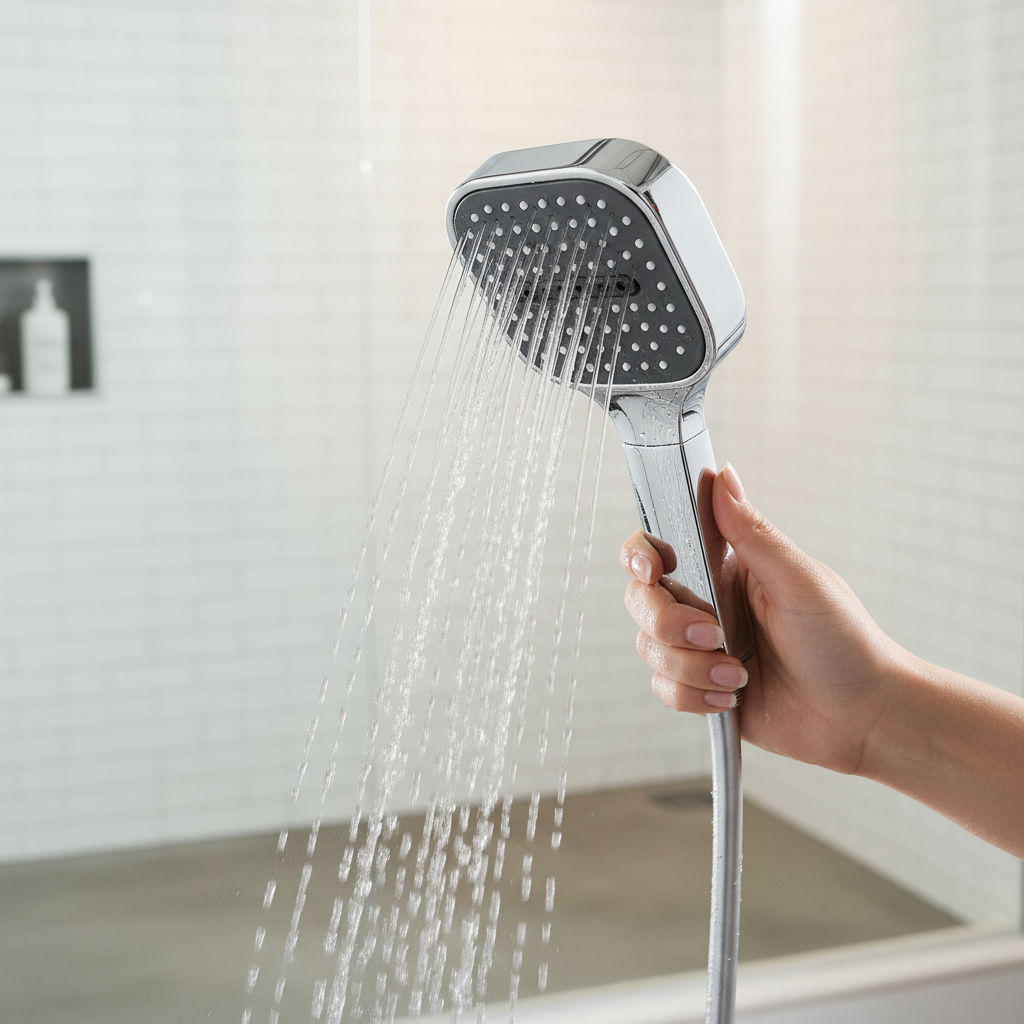 High Pressure Shower Head with Turbo Boost & Filtration – Powerful Spray for Low Water Pressure