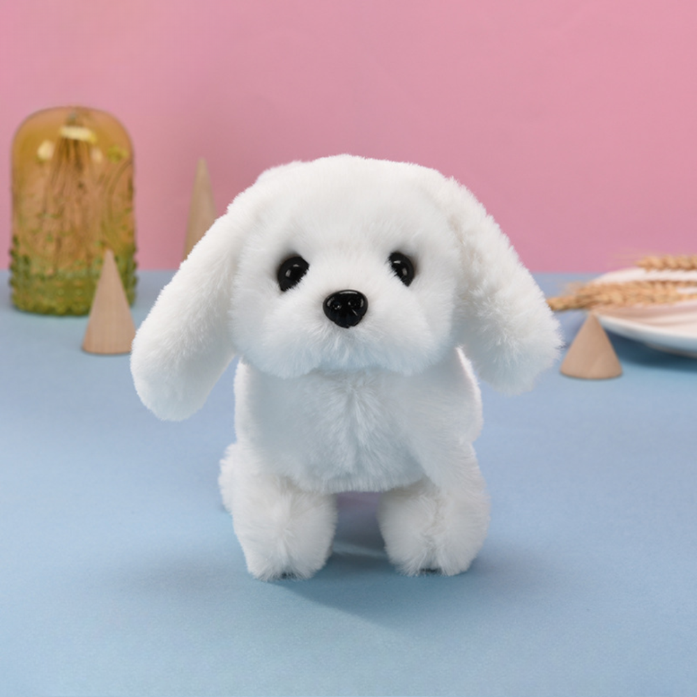 Cane Robot Giocattolo Interattivo Marrone Bianco