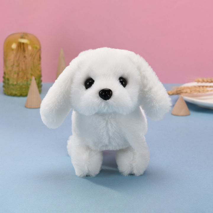Cane Robot Giocattolo Interattivo Marrone Bianco