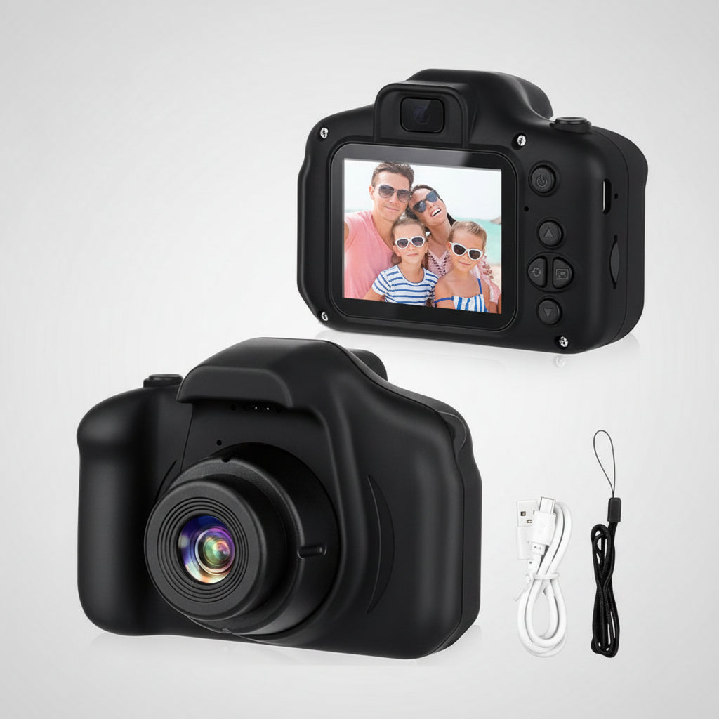 Kids Camera with 64GB Card – 12MP Digital Toy Camera for HD Video & Creative Play