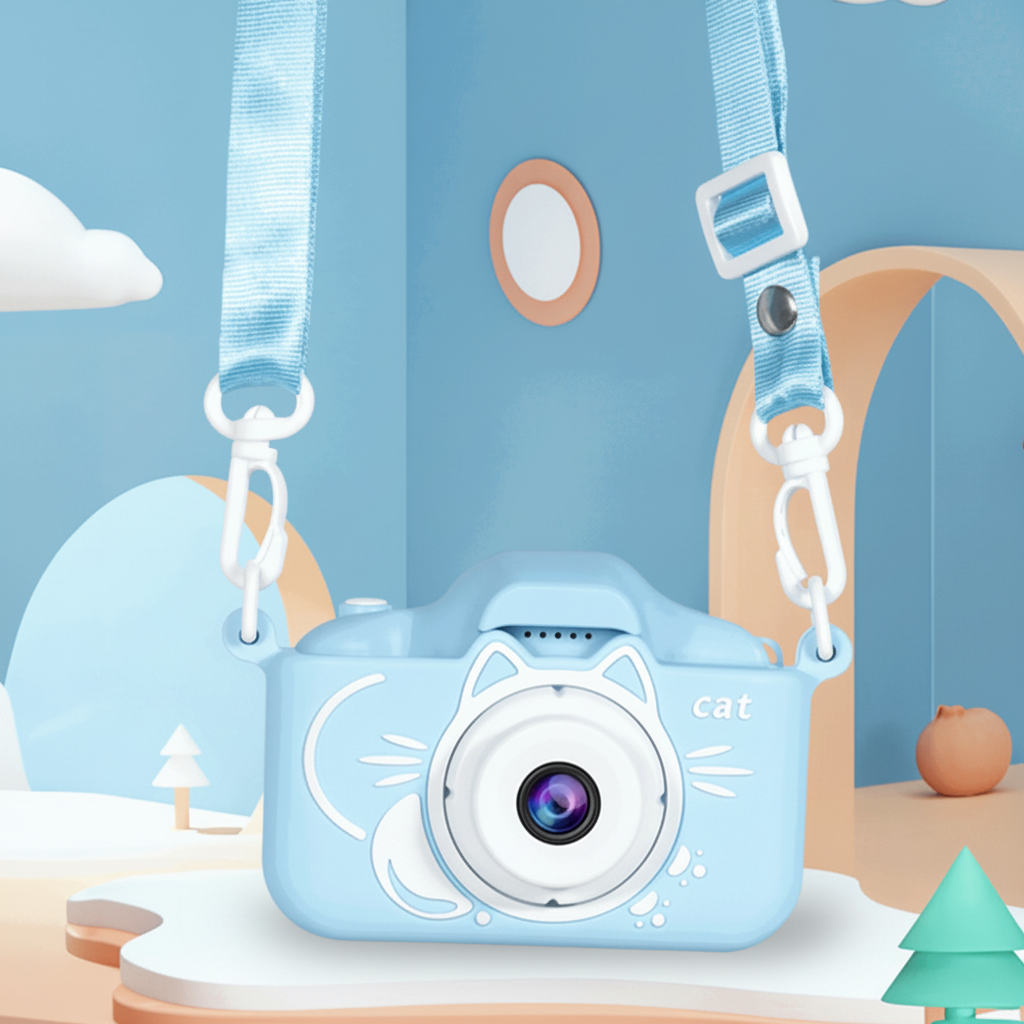Kids Camera with 64GB Card – 12MP Digital Toy Camera for HD Video & Creative Play