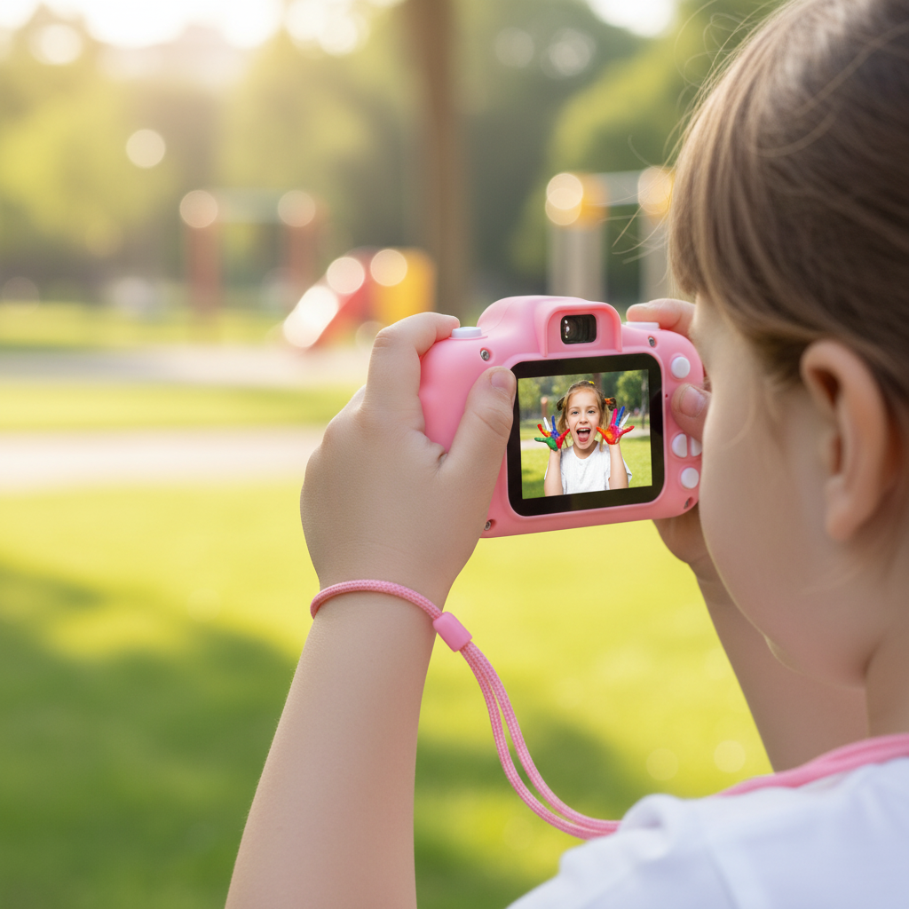 Kids Camera with 64GB Card – 12MP Digital Toy Camera for HD Video & Creative Play