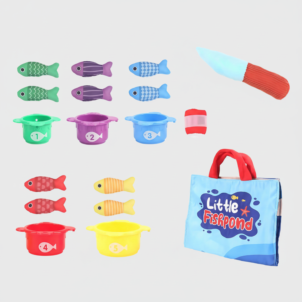 Gioco Pesca Bambini Magnetico Montessori Educativo