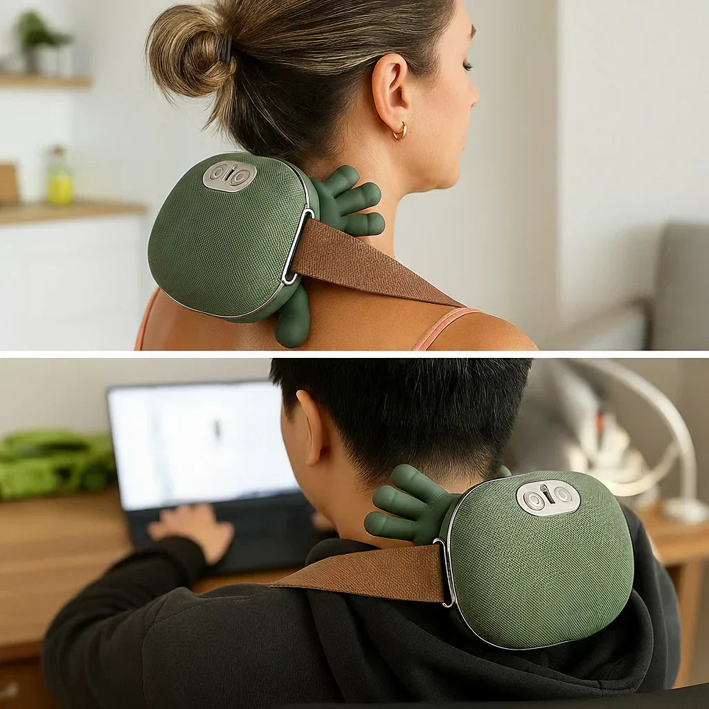 Nackmassager med värme och vibration – lindra spänningar och muskelvärk