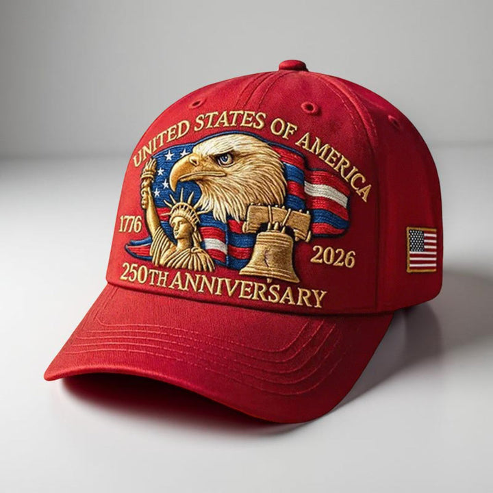 Patriotic Eagle Baseball Cap 250th Anniversary Veterans Hat