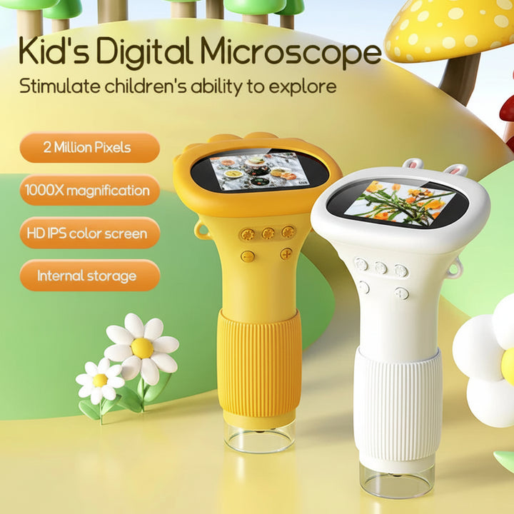 1000X Handheld Microscope for Kids – Portable STEM Science Toy