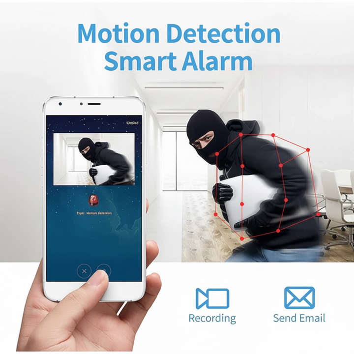 Wireless Security Camera Night Vision WiFi Mini Hidden