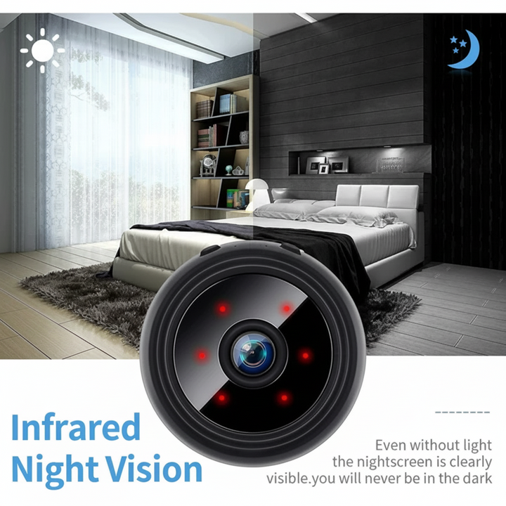 Wireless Security Camera Night Vision WiFi Mini Hidden