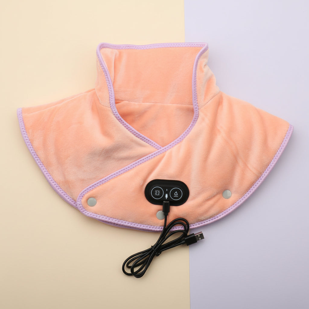 Neck Shoulder Heating Pad Vibration USB Massager