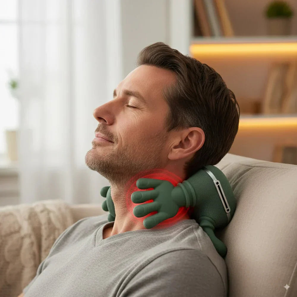 Nackmassager med värme och vibration – lindra spänningar och muskelvärk