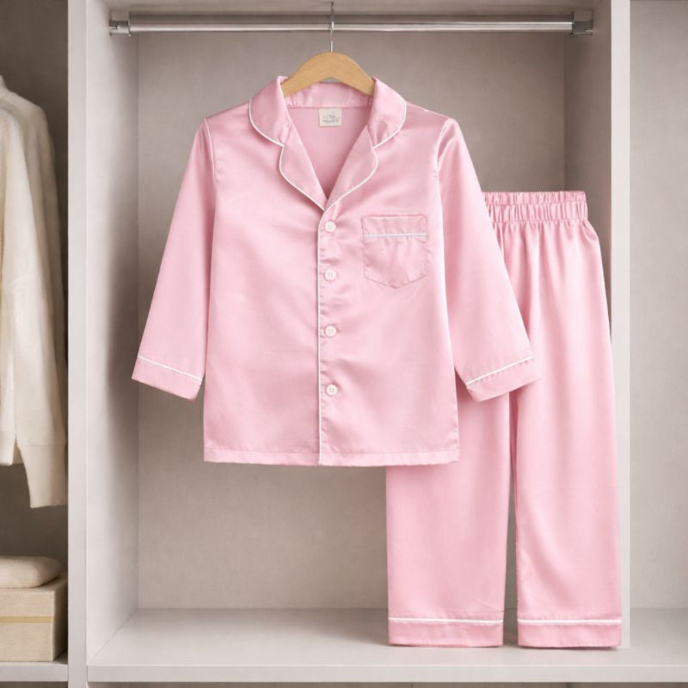 Barnpyjamas Långärmat Set – Mjukt & Bekvämt Nattlinne