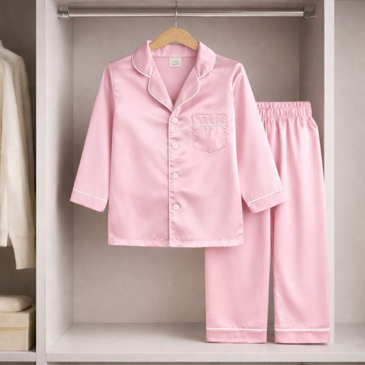 Barnpyjamas Långärmat Set – Mjukt & Bekvämt Nattlinne