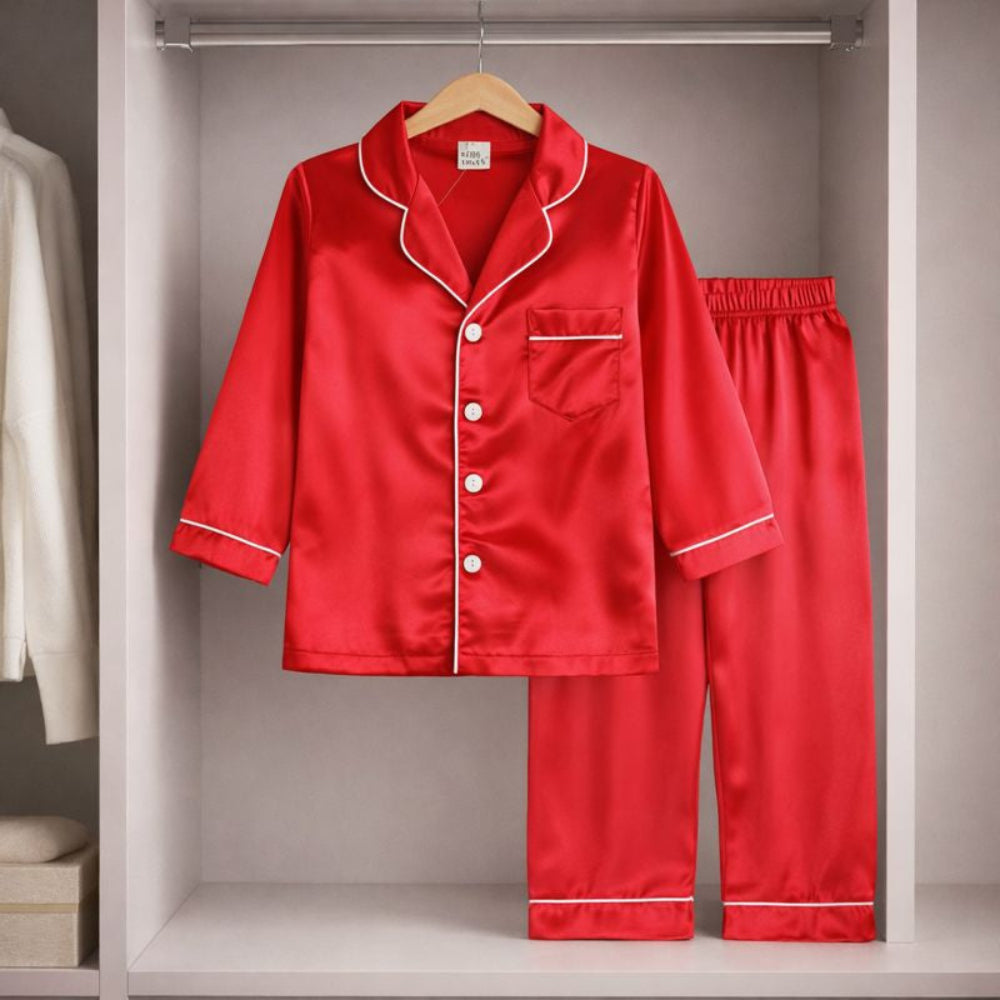 Barnpyjamas Långärmat Set – Mjukt & Bekvämt Nattlinne
