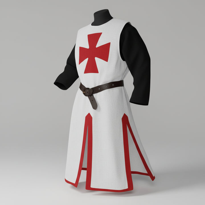 Halloween Costume Medieval Knight Crusader Cape and Tunic Set