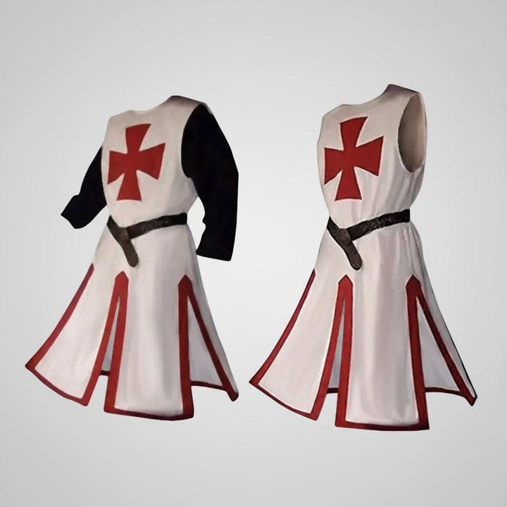 Halloween Costume Medieval Knight Crusader Cape and Tunic Set