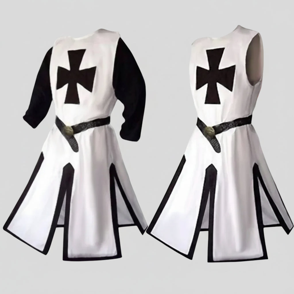 Halloween Costume Medieval Knight Crusader Cape and Tunic Set