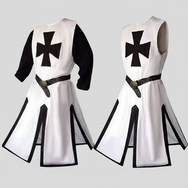 Halloween Costume Medieval Knight Crusader Cape and Tunic Set