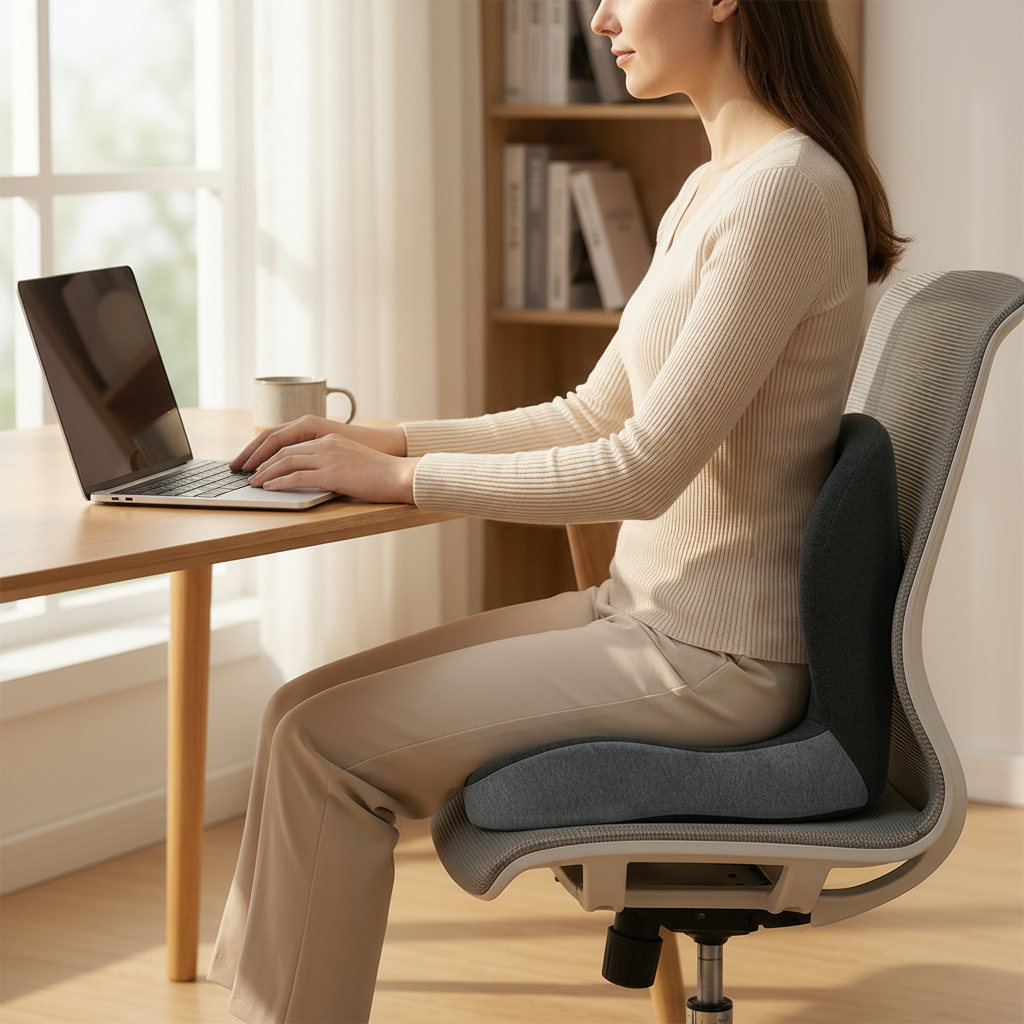 Cuscino Schienale in Memory Foam per Sedia Ufficio