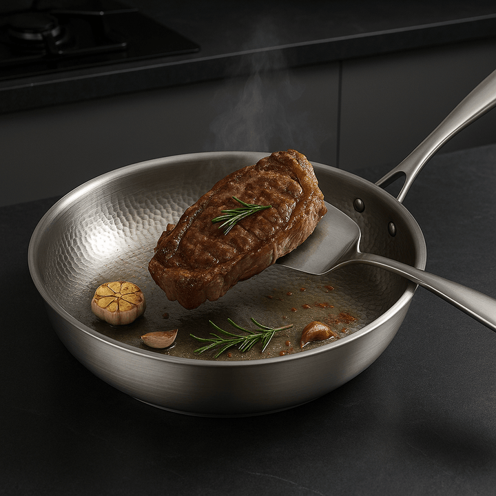Padella in Acciaio Inossidabile Titanio per Cucina a Induzione