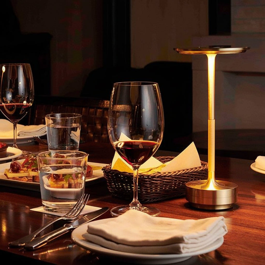 Table Lamp Rechargeable Cordless Metal Touch Control