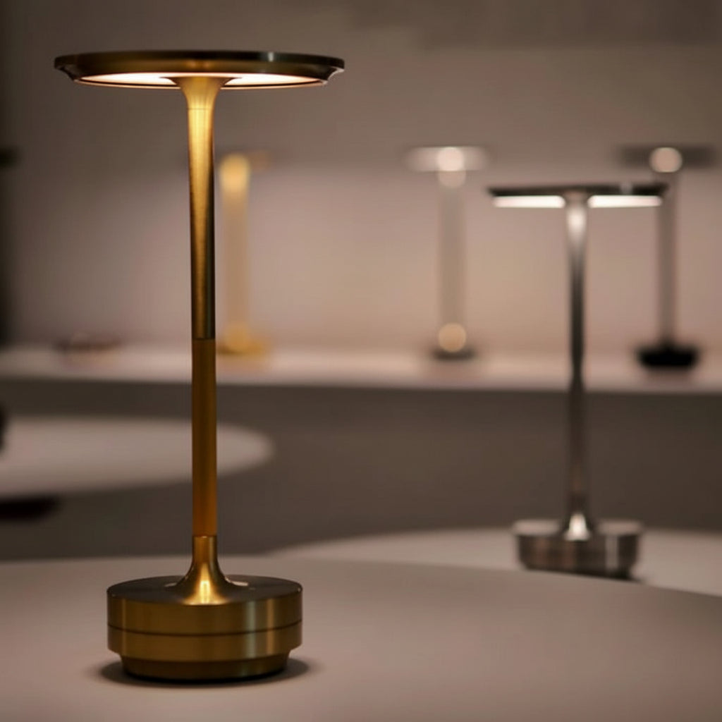 Table Lamp Rechargeable Cordless Metal Touch Control