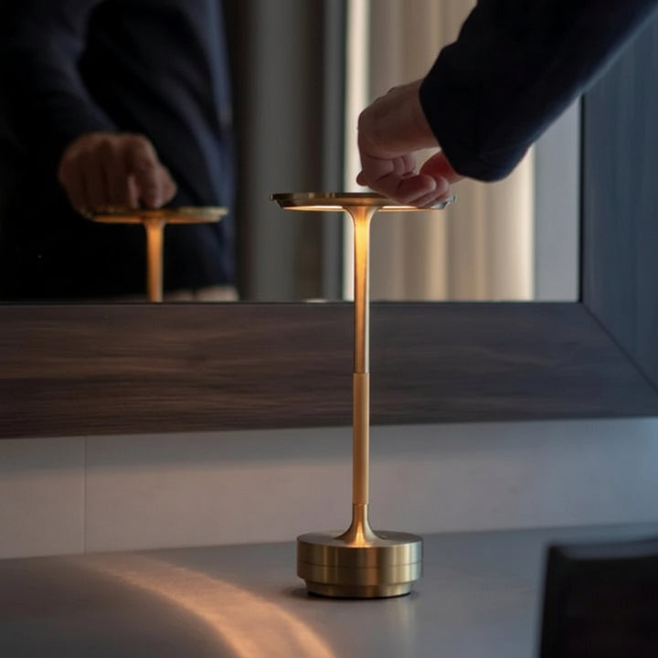 Table Lamp Rechargeable Cordless Metal Touch Control