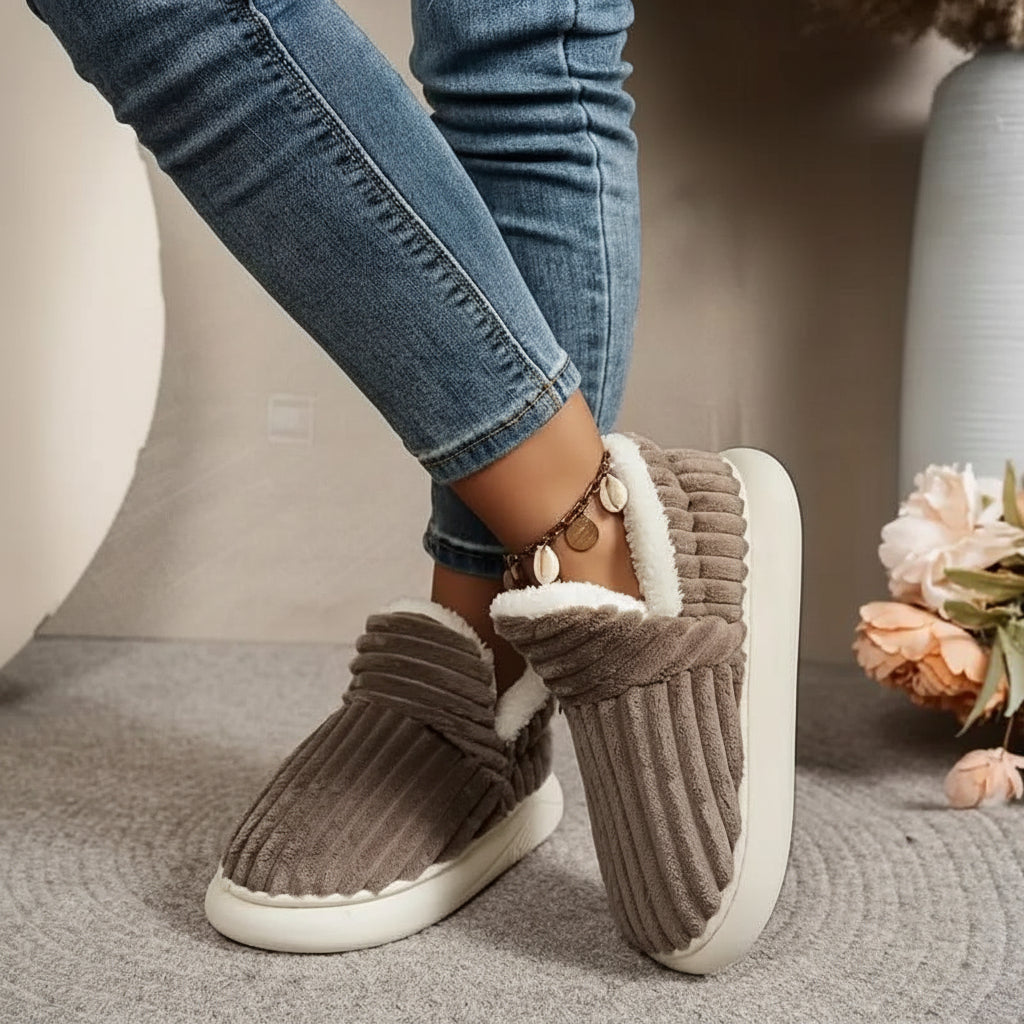 Pantofole Donna Peluche Calde Antiscivolo Scarpe Casa