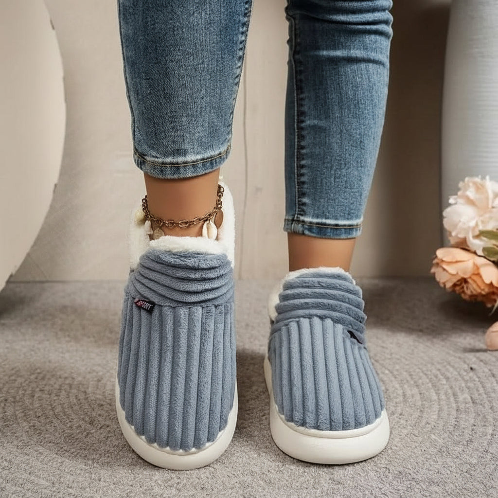 Pantofole Donna Peluche Calde Antiscivolo Scarpe Casa