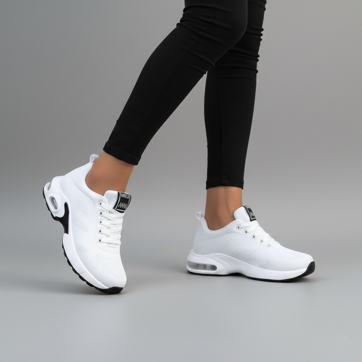 Damen Sneaker Leicht Mesh Slip On Bequeme Walking Schuhe