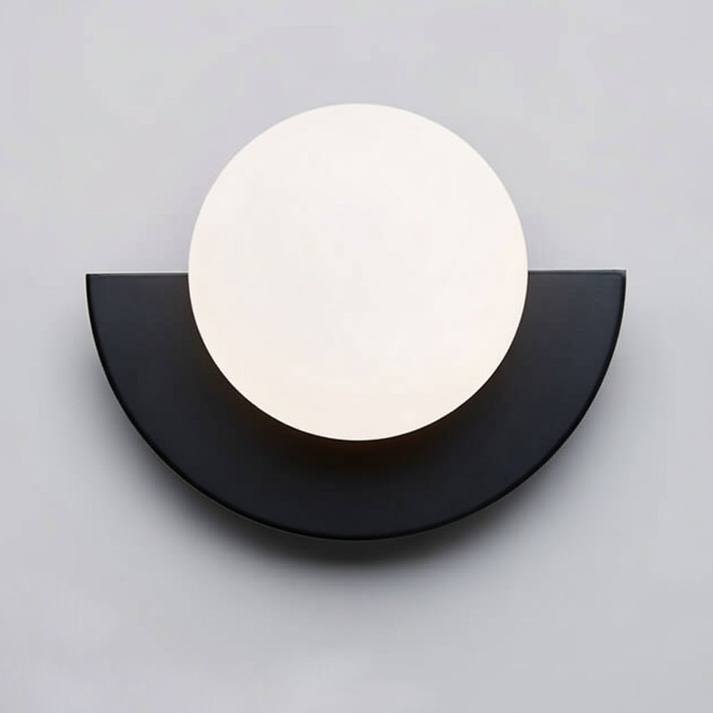 Glass Globe Wall Sconce Modern Minimalist Light