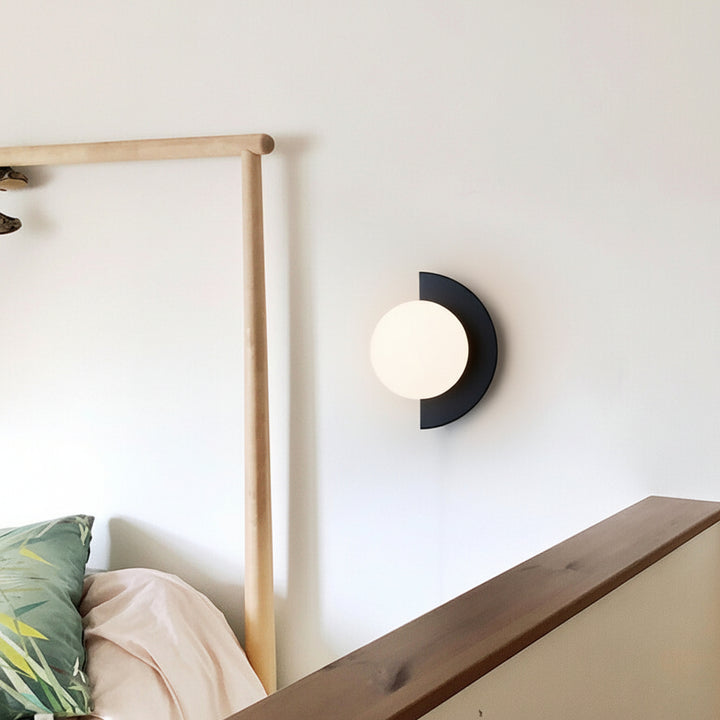 Glass Globe Wall Sconce Modern Minimalist Light